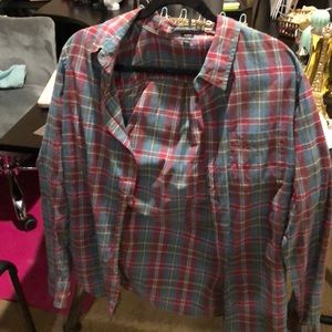 RVCA Plaid button up